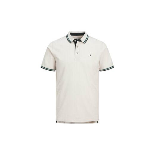 Jack&Jones Polo Paulos 12136668 Beżowy Slim Fit M MODIVO