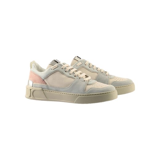 Högl Skórzane sneakersy &quot;Macba Seven&quot; w kolorze kremowym ze wzorem ze sklepu Limango Polska w kategorii Trampki damskie - zdjęcie 179672902