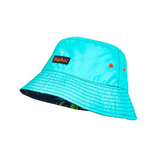 Playshoes Dwustronny kapelusz przeciwsłoneczny w kolorze turkusowo-niebieskim Playshoes 51 cm okazja Limango Polska