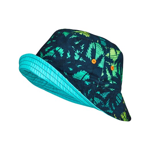 Playshoes Dwustronny kapelusz przeciwsłoneczny w kolorze turkusowo-niebieskim Playshoes 51 cm Limango Polska okazyjna cena