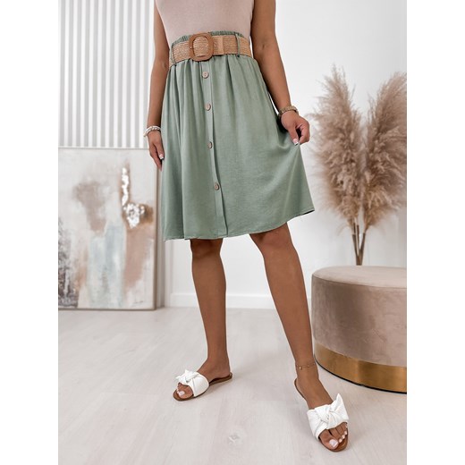 spódnica ferran khaki one size ze sklepu UBRA w kategorii Spódnice - zdjęcie 179673042