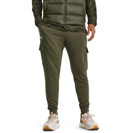 Under Armour Spodnie dresowe &quot;Rival&quot; w kolorze khaki ze sklepu Limango Polska w kategorii Spodnie męskie - zdjęcie 179673583
