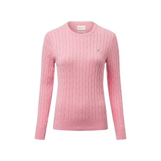 Gant Sweter damski Kobiety Bawełna różowy jednolity Gant XXL vangraaf