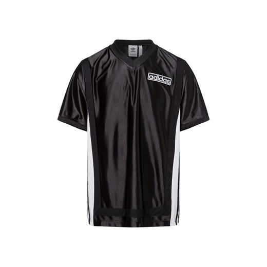 adidas Originals Koszulka męska - Adibreak Jersey Mężczyźni Sztuczne włókno czarny jednolity ze sklepu vangraaf w kategorii T-shirty męskie - zdjęcie 179674862