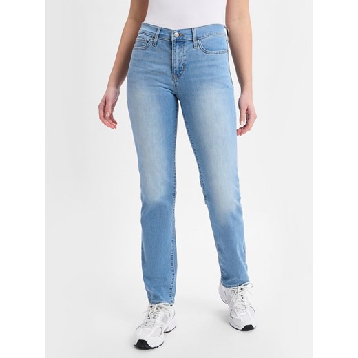Levi's Dżinsy - 314 Shaping Straight Kobiety Bawełna bielony jednolity ze sklepu vangraaf w kategorii Jeansy damskie - zdjęcie 179674870