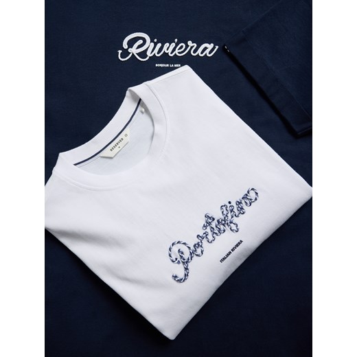 Reserved - T-shirt comfort fit - granatowy Reserved L Reserved