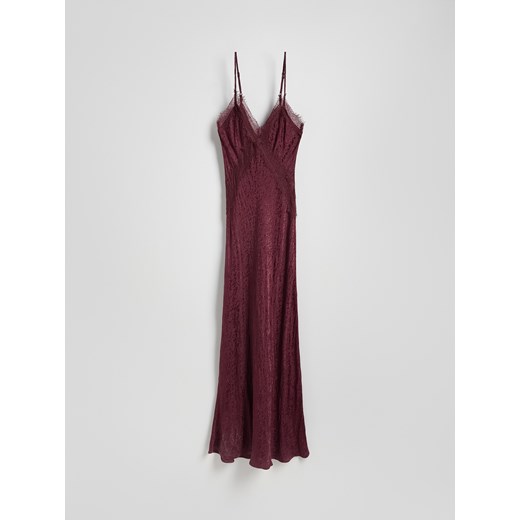 Reserved - Sukienka maxi - bordowy Reserved XS Reserved