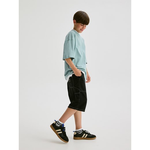 Reserved - Bawełniany t-shirt - miętowy Reserved 158/164 (12-13 lat) Reserved