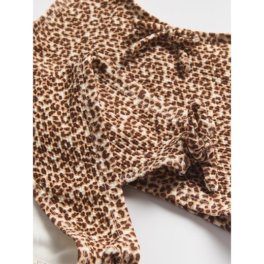 Reserved - Dwuczęściowy strój kąpielowy we wzór - brązowy Reserved 122/128 (6-8 lat) Reserved