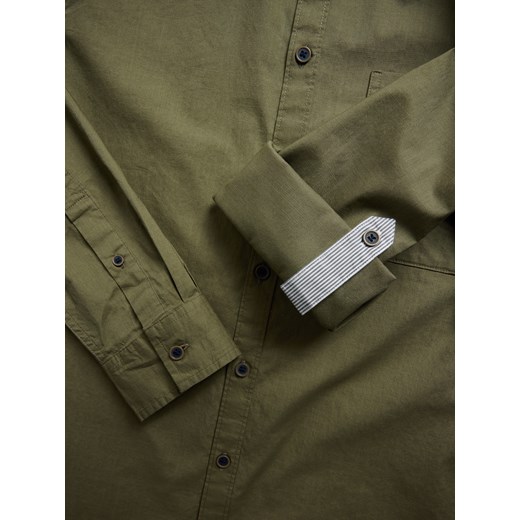 Reserved - Koszula regular ze stójką - zielony Reserved XXL Reserved