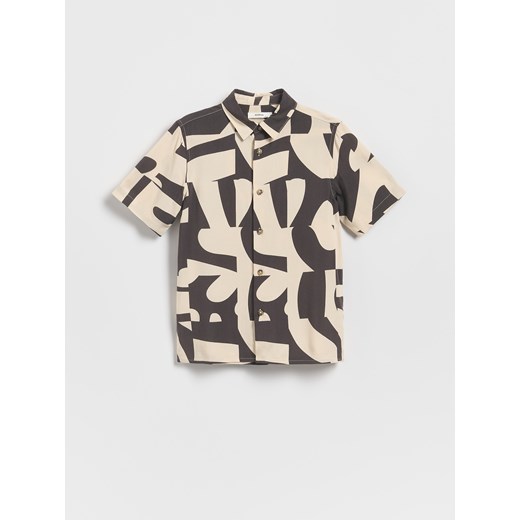 Reserved - Wzorzysta koszula - oliwkowy Reserved 152 (11 lat) Reserved