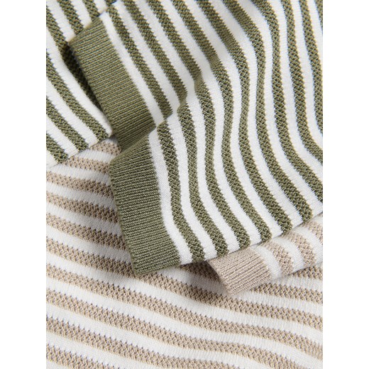 Reserved - Sweter polo z wiskozą - beżowy Reserved XL Reserved