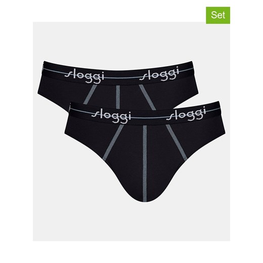 Sloggi Slipy (2 pary) &quot;Start Mini&quot; w kolorze czarnym ze sklepu Limango Polska w kategorii Majtki męskie - zdjęcie 179682022