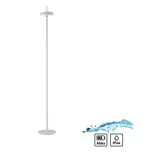 Just Light Lampa stojąca LED &quot;Amag&quot; w kolorze białym - wys. 125,2 x Ø 18 cm ze sklepu Limango Polska w kategorii Lampy podłogowe - zdjęcie 179682174