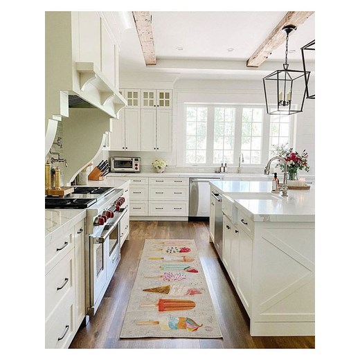 Madre Selva Chodnik kuchenny &quot;Ice Cream&quot; w kolorze kremowym ze wzorem Madre Selva onesize okazja Limango Polska