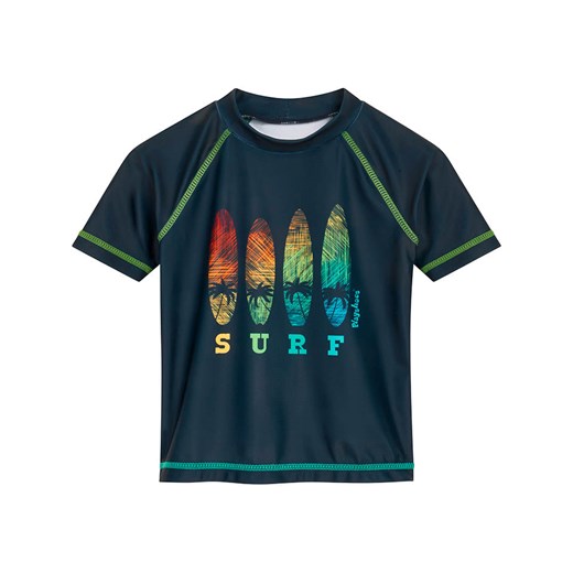 Playshoes Koszulka kąpielowa &quot;Surf&quot; w kolorze granatowym ze wzorem ze sklepu Limango Polska w kategorii Stroje kąpielowe dla niemowląt - zdjęcie 179682452