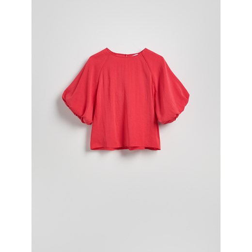 Reserved - Bluzka z modalu - czerwony Reserved XS Reserved