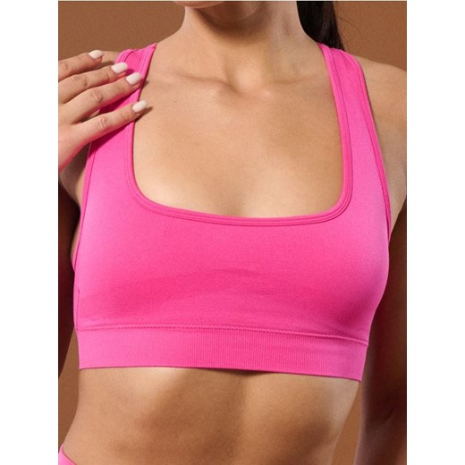 Sinsay - Top sportowy - różowy ze sklepu Sinsay w kategorii Biustonosze - zdjęcie 179684562