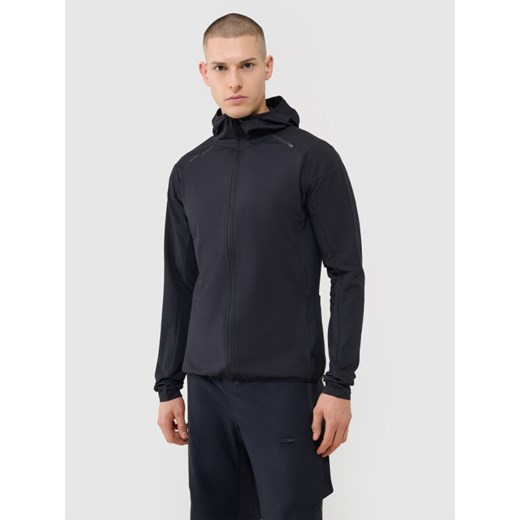 Męska bluza rowerowa 4F 4FWSS25TFSWM483 - czarna ze sklepu Sportstylestory.com w kategorii Bluzy męskie - zdjęcie 179684702