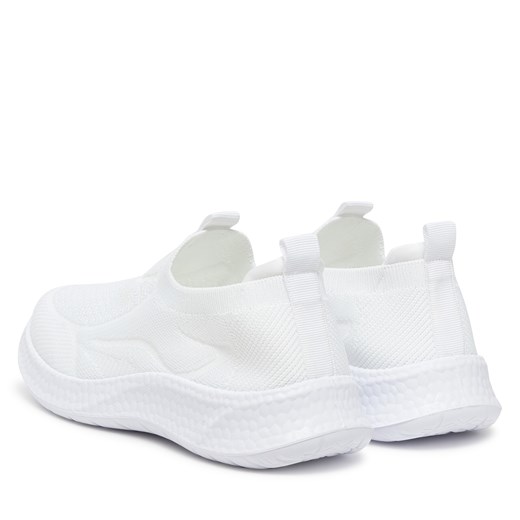 Buty sportowe damskie białe sneakersy bez zapięcia 