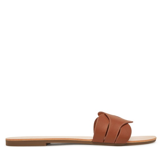 Klapki ONLY Shoes Onlfeli-6 Brązowy ze sklepu eobuwie.pl w kategorii Klapki damskie - zdjęcie 179687880