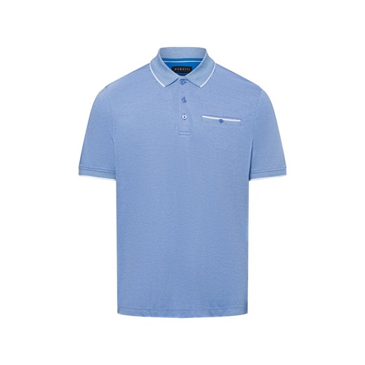 Bugatti Męska koszulka polo Mężczyźni Bawełna jasnoniebieski jednolity ze sklepu vangraaf w kategorii T-shirty męskie - zdjęcie 179688634