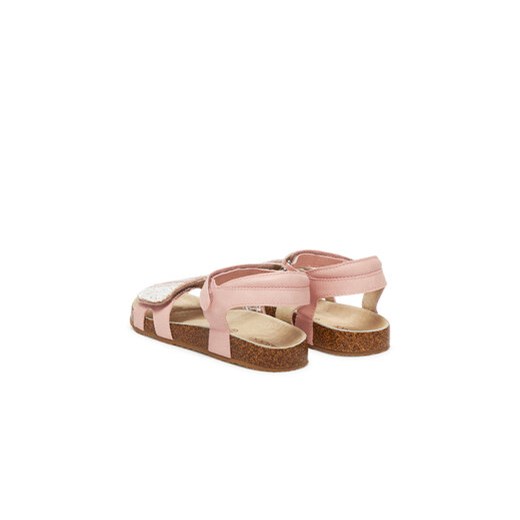 Sandały dziecięce różowe na rzepy 