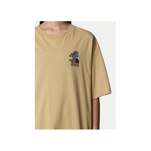 Bluzka damska The North Face z okrągłym dekoltem z krótkim rękawem w sportowym stylu 