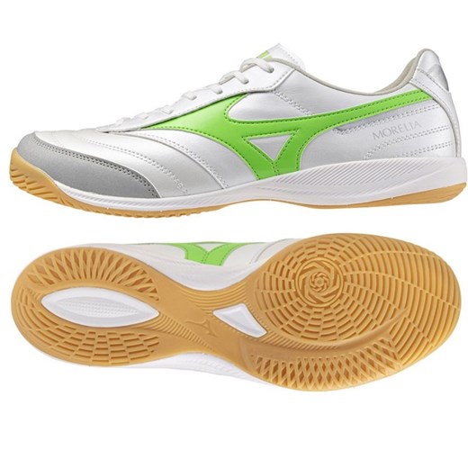 Buty piłkarskie Mizuno Morelia Sala Pro In Q1GA251337 białe ze sklepu ButyModne.pl w kategorii Buty sportowe męskie - zdjęcie 179691552