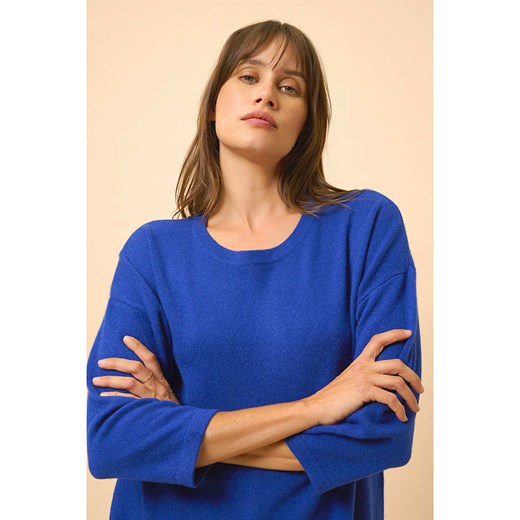 Just Cashmere Kaszmirowy sweter &quot;Clatt&quot; w kolorze niebieskim Just Cashmere S okazja Limango Polska