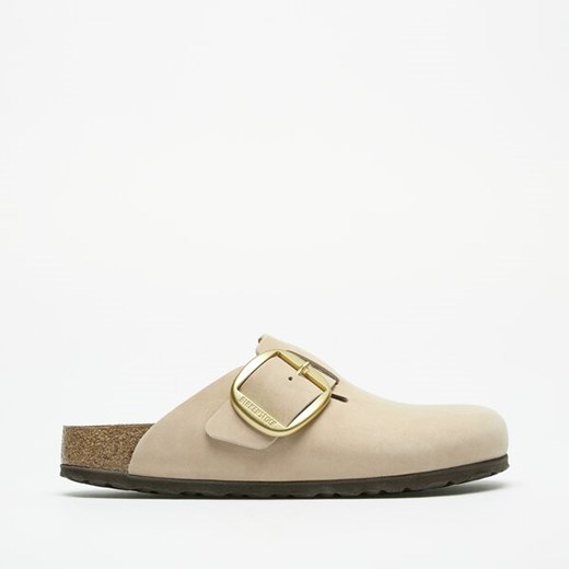 BIRKENSTOCK BOSTON BIG BUCKLE LENB SANDCASTLE ze sklepu Symbiosis w kategorii Klapki damskie - zdjęcie 179693122