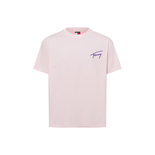 Tommy Jeans Koszulka męska Mężczyźni Bawełna brudny róż jednolity ze sklepu vangraaf w kategorii T-shirty męskie - zdjęcie 179695401