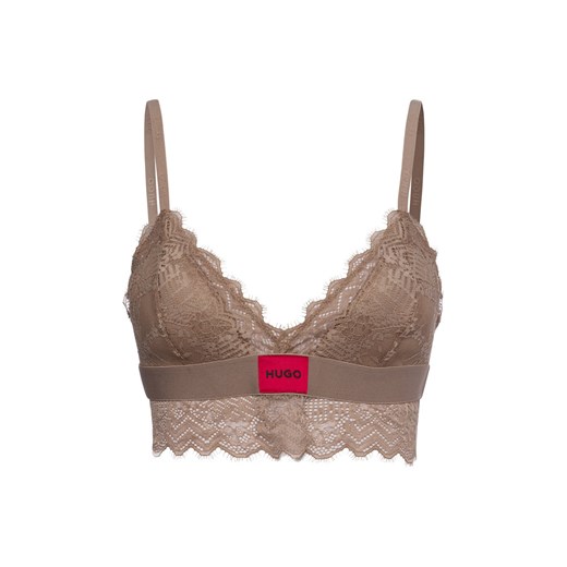 HUGO Biustonosz trójkątny damski Kobiety kitt jednolity ze sklepu vangraaf w kategorii Biustonosze - zdjęcie 179695402