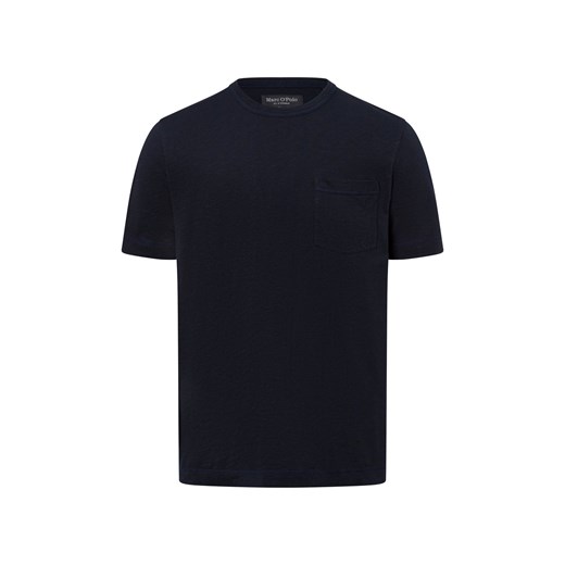 Marc O'Polo Koszulka męska Mężczyźni Bawełna granatowy jednolity ze sklepu vangraaf w kategorii T-shirty męskie - zdjęcie 179695411