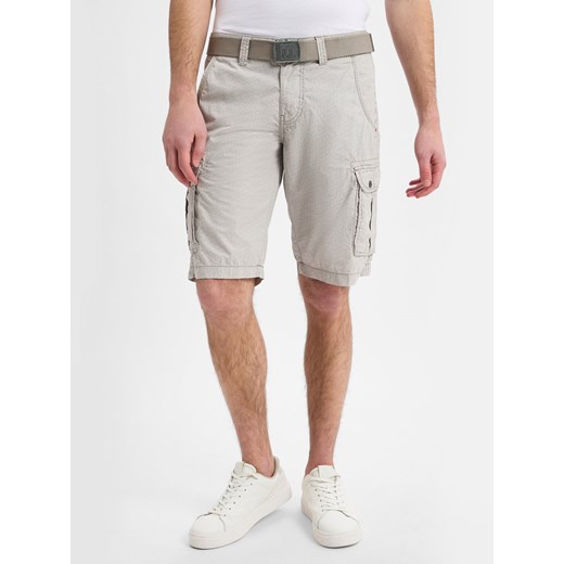 Timezone Szorty - MaguireTZ Mężczyźni Bawełna jasny szary wzorzysty ze sklepu vangraaf w kategorii Spodenki męskie - zdjęcie 179695433