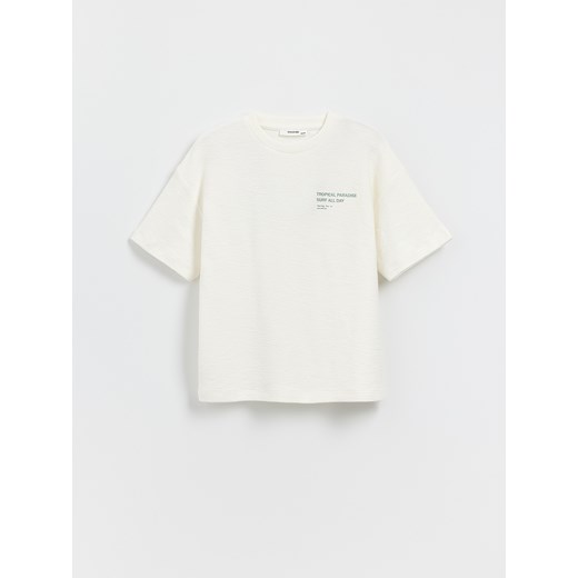 Reserved - T-shirt oversize - morski Reserved 140 (9 lat) Reserved