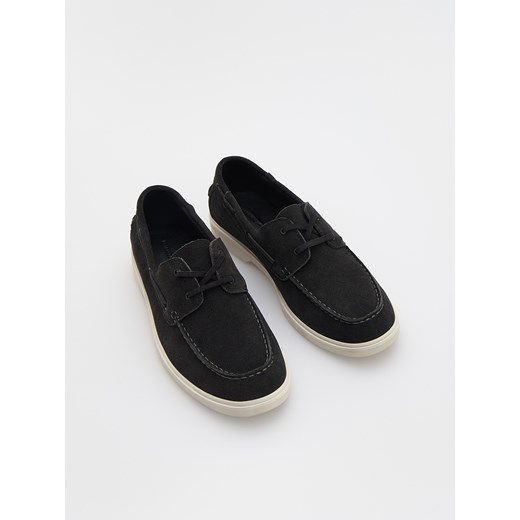 Reserved - Zamszowe loafersy - granatowy Reserved 43 Reserved
