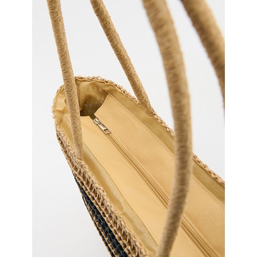 Reserved - Pleciona torebka shopper - wielobarwny Reserved ONE SIZE Reserved