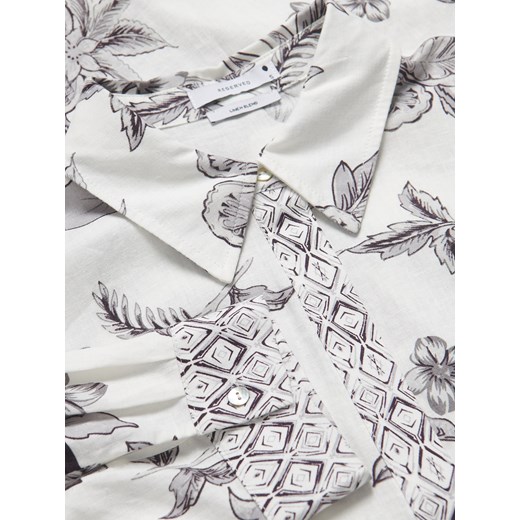 Reserved - Wzorzysta koszula - ciemnoszary Reserved XS Reserved