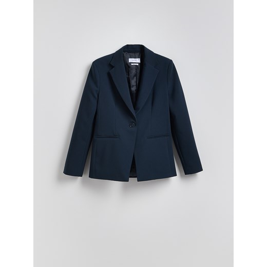 Reserved - Jednorzędowa marynarka - granatowy Reserved M Reserved