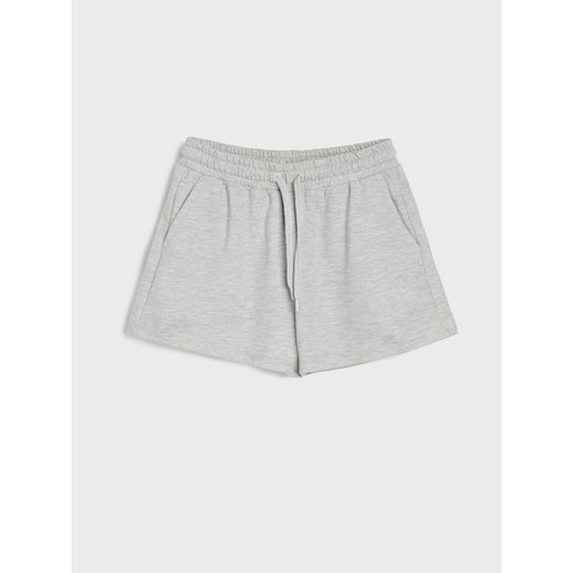 Sinsay - Szorty dresowe z wiązaniem - szary Sinsay XXL Sinsay