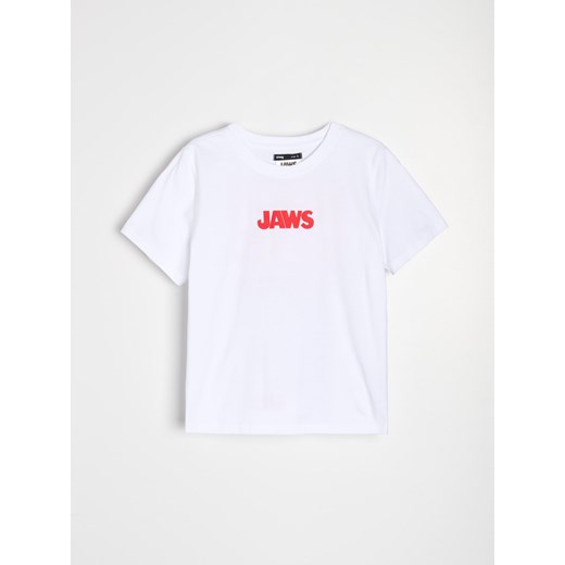 Sinsay - Koszulka JAWS - biały Sinsay XS Sinsay