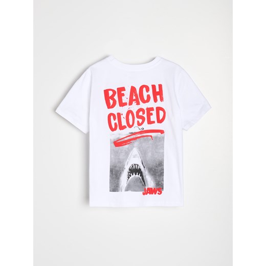 Sinsay - Koszulka JAWS - biały Sinsay XS Sinsay