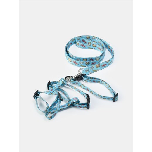 Sinsay - Smycz, obroża i szelki dla psa - błękitny Sinsay One Size Sinsay