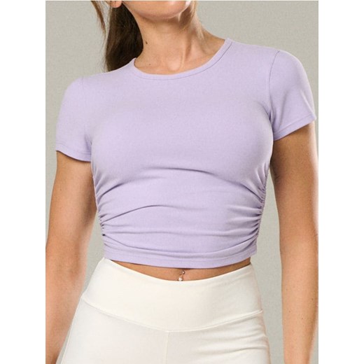 Sinsay - Sportowe crop top - fioletowy Sinsay L Sinsay