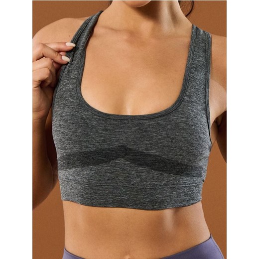 Sinsay - Top sportowy - szary ze sklepu Sinsay w kategorii Biustonosze - zdjęcie 179698841