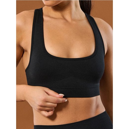 Sinsay - Top sportowy - czarny Sinsay S Sinsay