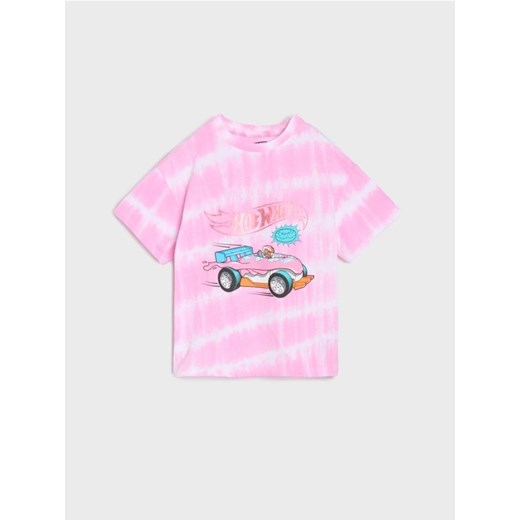Sinsay - Koszulka tie-dye Hot Wheels - wielobarwny ze sklepu Sinsay w kategorii Bluzki dziewczęce - zdjęcie 179698843