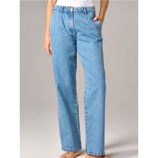 Sinsay - Jeansy wide leg - niebieski ze sklepu Sinsay w kategorii Jeansy damskie - zdjęcie 179698852
