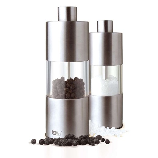 AdHoc Młynek &quot;Classic&quot; w kolorze srebrnym do pieprzu - wys. 13 x Ø 4,5 Adhoc onesize wyprzedaż Limango Polska